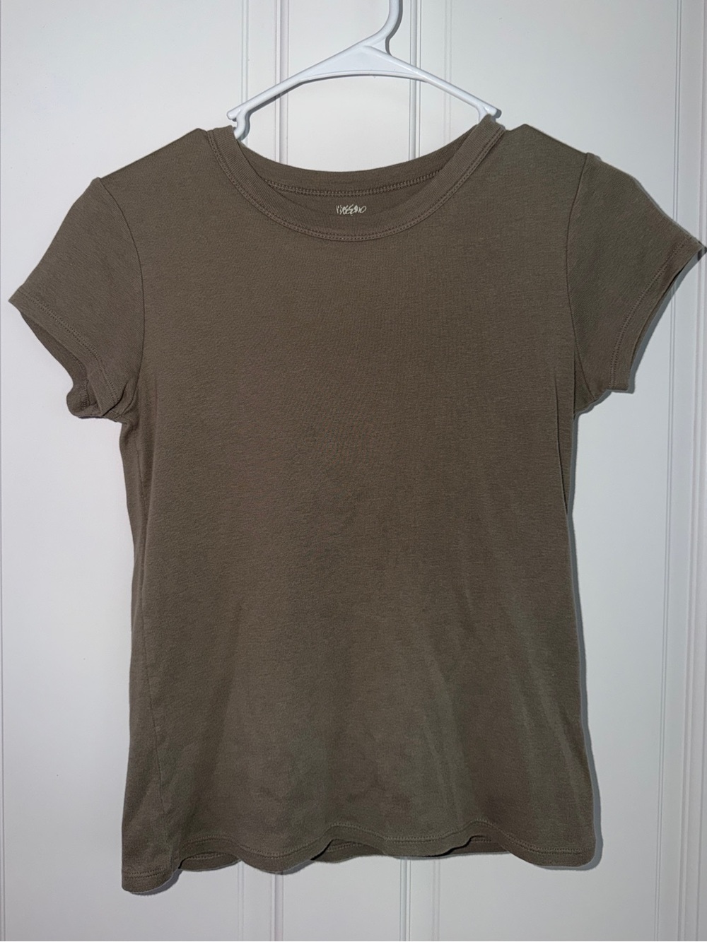 Mossimo Women's Crewneck Short Sleeve Tee - Olive